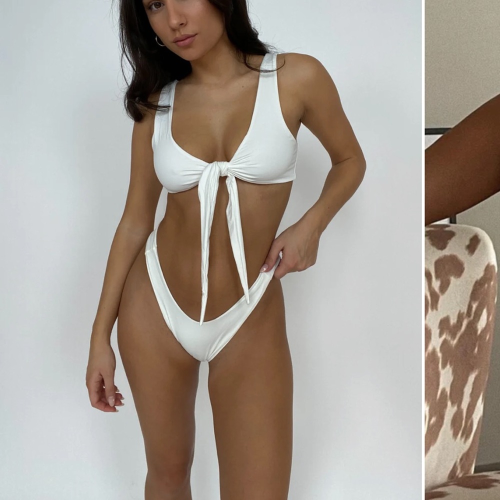437 Swim, The Kenzie Top, White XS